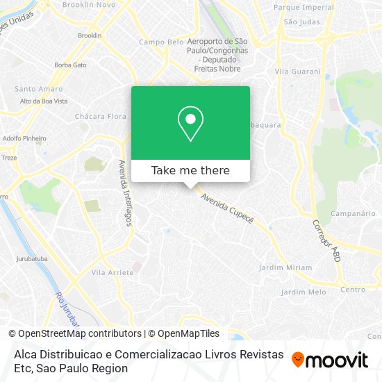 Alca Distribuicao e Comercializacao Livros Revistas Etc map
