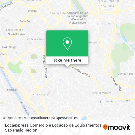 Mapa Locaexpress Comercio e Locacao de Equipamentos
