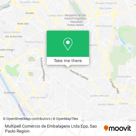 Multipell Comércio de Embalagens Ltda Epp map