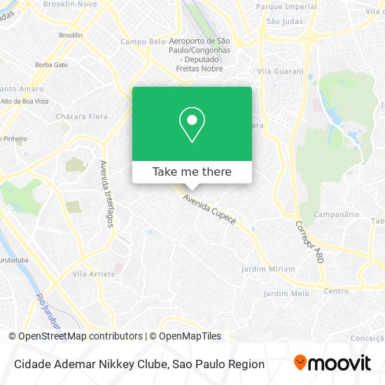 Cidade Ademar Nikkey Clube map