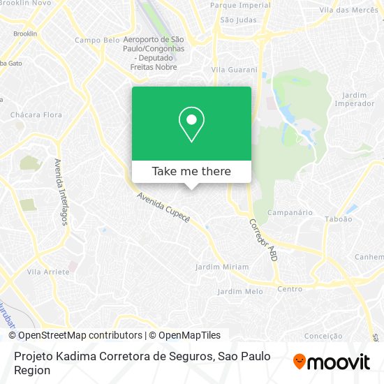 Mapa Projeto Kadima Corretora de Seguros