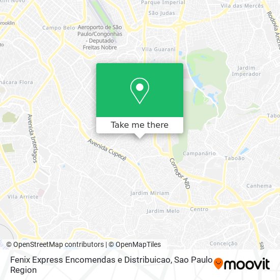 Fenix Express Encomendas e Distribuicao map