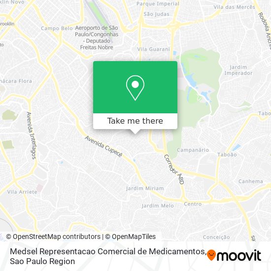 Medsel Representacao Comercial de Medicamentos map