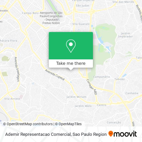 Ademir Representacao Comercial map