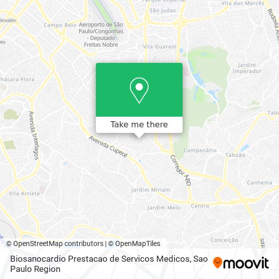 Biosanocardio Prestacao de Servicos Medicos map