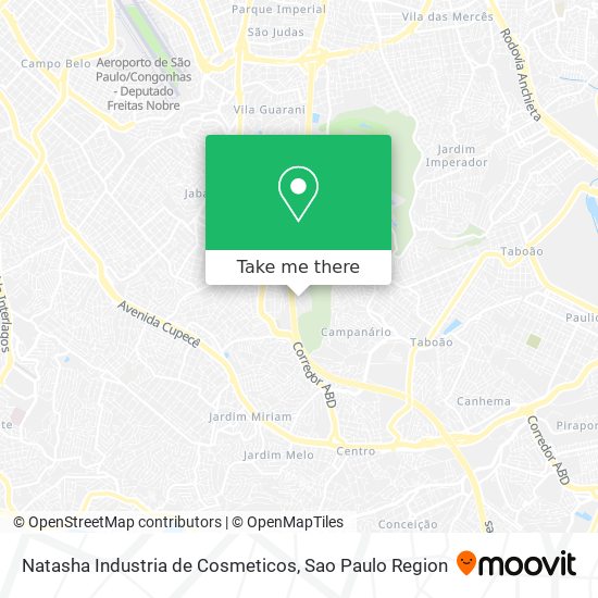 Natasha Industria de Cosmeticos map