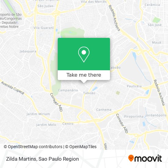 Mapa Zilda Martins