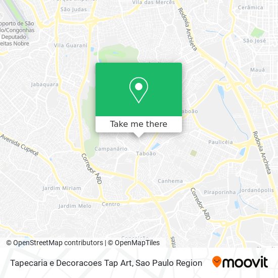 Mapa Tapecaria e Decoracoes Tap Art