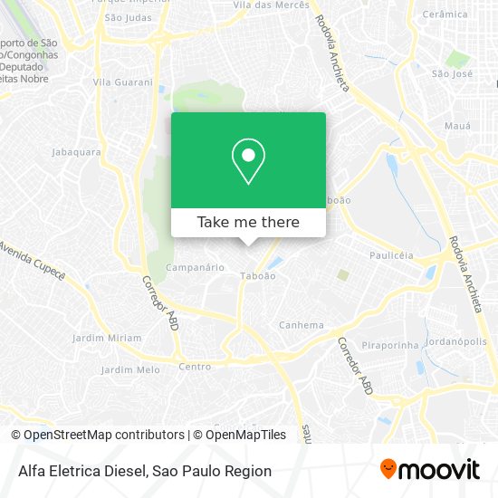 Mapa Alfa Eletrica Diesel