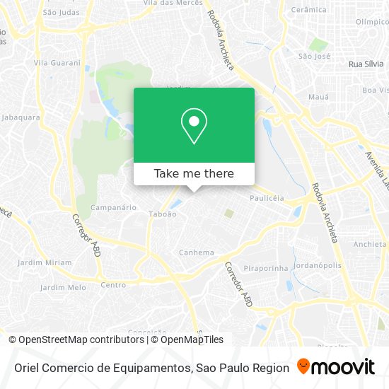 Oriel Comercio de Equipamentos map