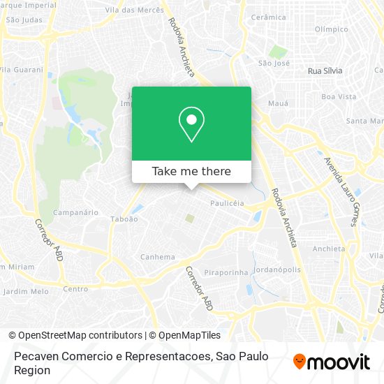 Pecaven Comercio e Representacoes map