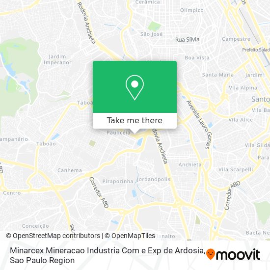 Mapa Minarcex Mineracao Industria Com e Exp de Ardosia