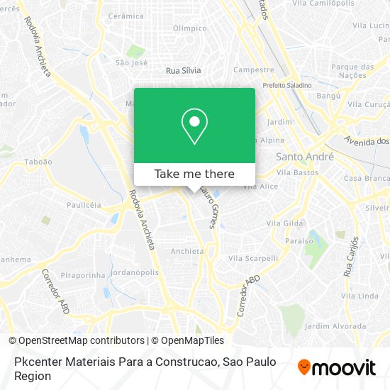 Pkcenter Materiais Para a Construcao map