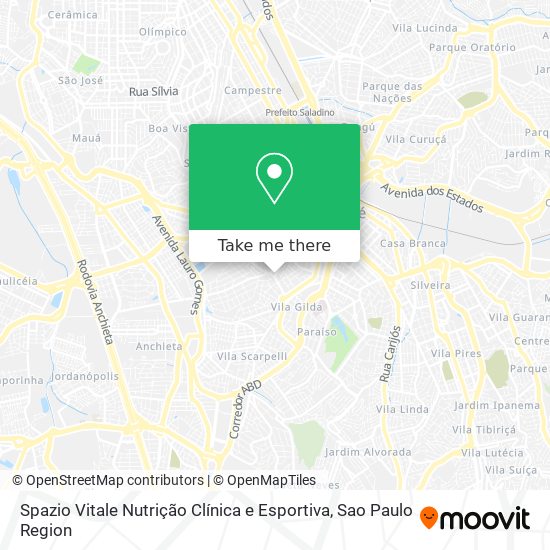 Spazio Vitale Nutrição Clínica e Esportiva map