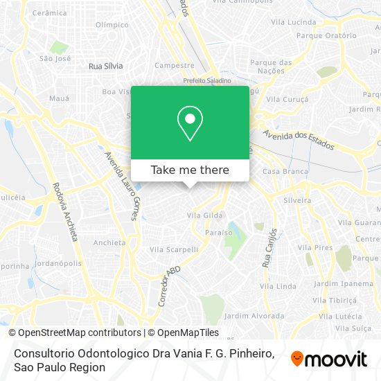 Consultorio Odontologico Dra Vania F. G. Pinheiro map