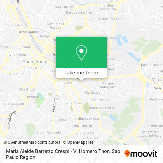 Mapa Maria Aleide Barretto Crespi - Vl Homero Thon