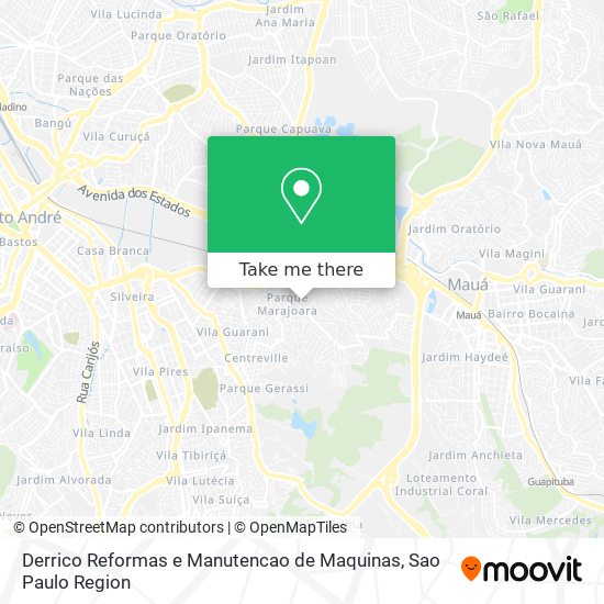 Mapa Derrico Reformas e Manutencao de Maquinas