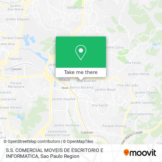 Mapa S.S. COMERCIAL MOVEIS DE ESCRITORIO E INFORMATICA