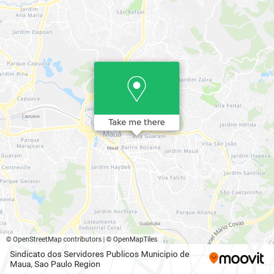 Sindicato dos Servidores Publicos Municipio de Maua map