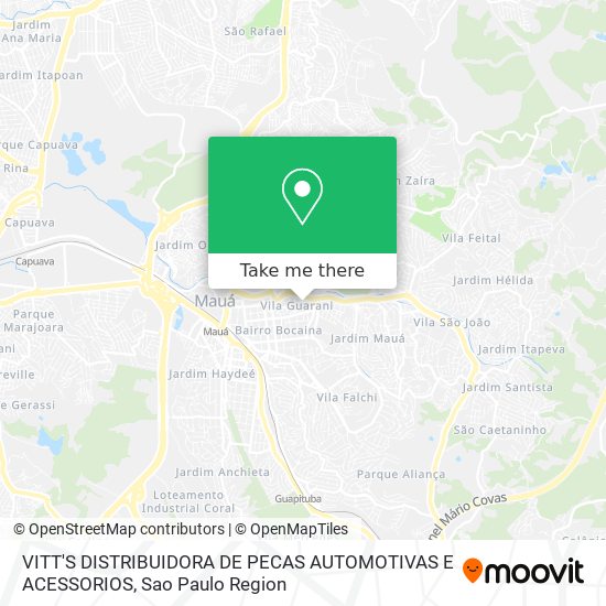 Mapa VITT'S DISTRIBUIDORA DE PECAS AUTOMOTIVAS E ACESSORIOS