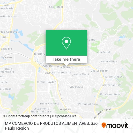 Mapa MP COMERCIO DE PRODUTOS ALIMENTARES