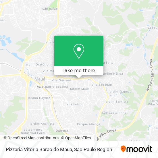 Pizzaria Vitoria Barão de Maua map