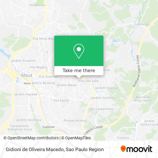 Mapa Gidioni de Oliveira Macedo