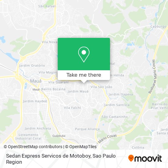 Sedan Express Servicos de Motoboy map