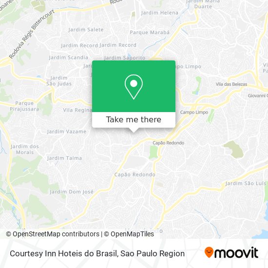 Courtesy Inn Hoteis do Brasil map
