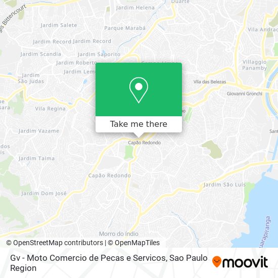 Mapa Gv - Moto Comercio de Pecas e Servicos