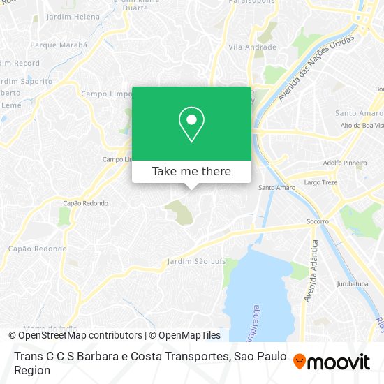 Trans C C S Barbara e Costa Transportes map