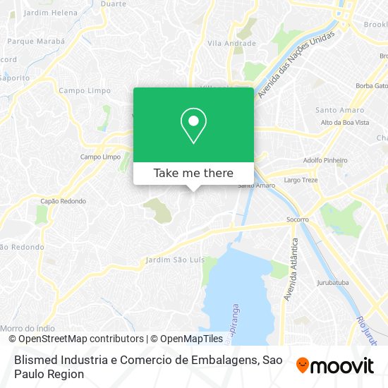 Mapa Blismed Industria e Comercio de Embalagens