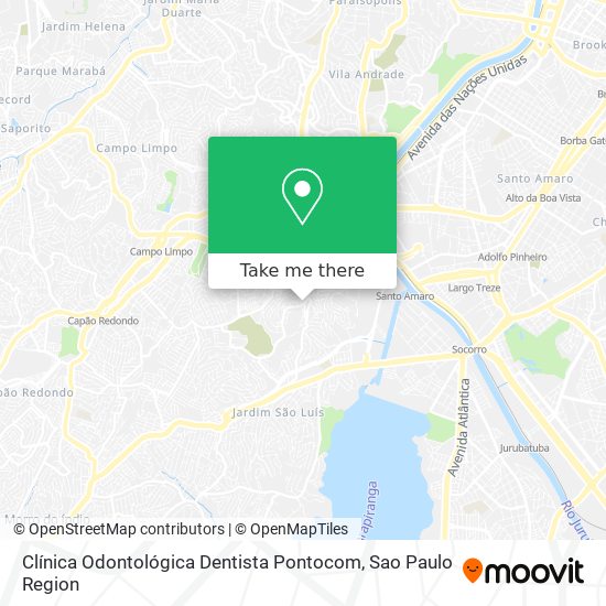 Mapa Clínica Odontológica Dentista Pontocom