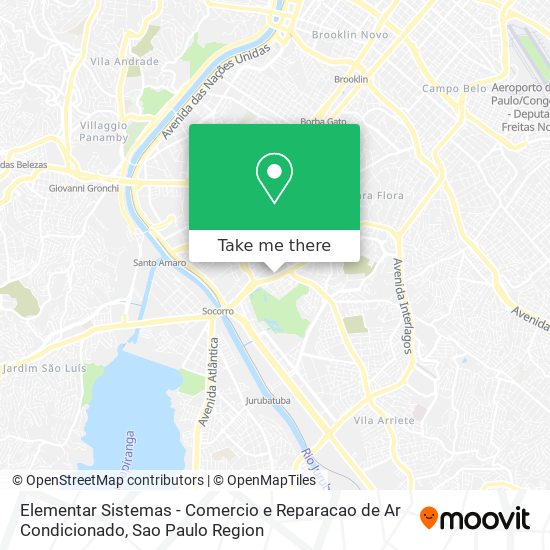 Elementar Sistemas - Comercio e Reparacao de Ar Condicionado map