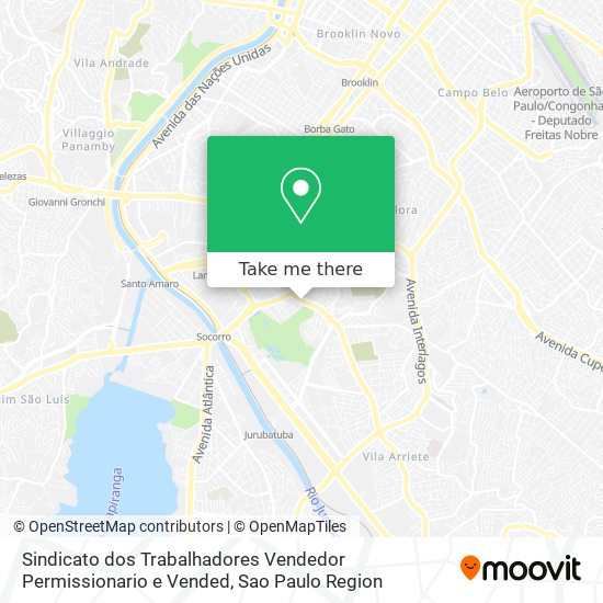 Sindicato dos Trabalhadores Vendedor Permissionario e Vended map