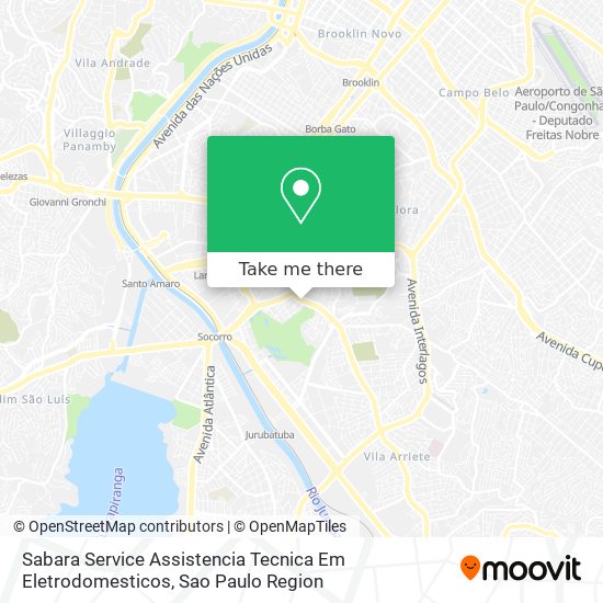 Mapa Sabara Service Assistencia Tecnica Em Eletrodomesticos