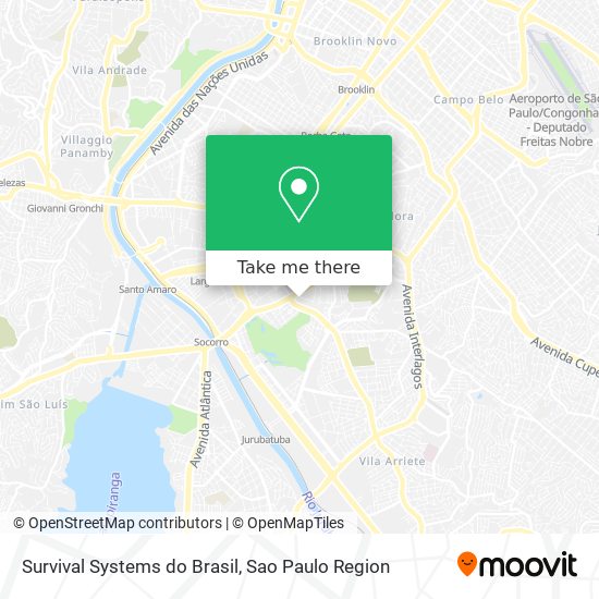 Mapa Survival Systems do Brasil
