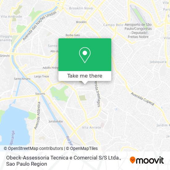 Obeck-Assessoria Tecnica e Comercial S / S Ltda. map