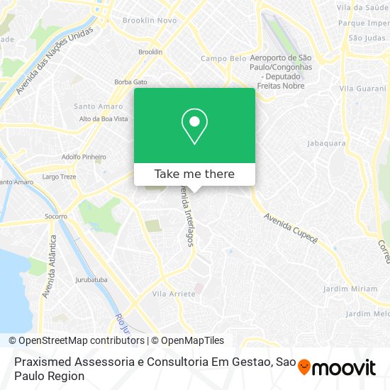 Mapa Praxismed Assessoria e Consultoria Em Gestao