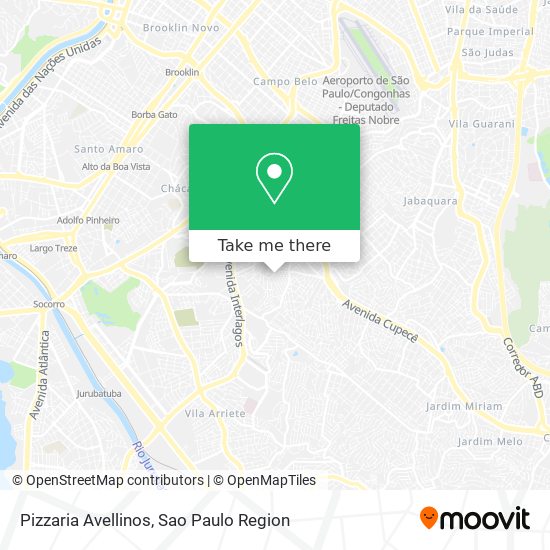 Mapa Pizzaria Avellinos