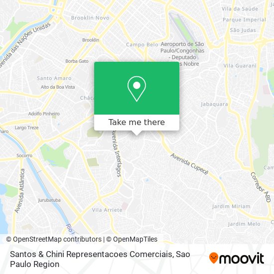 Mapa Santos & Chini Representacoes Comerciais