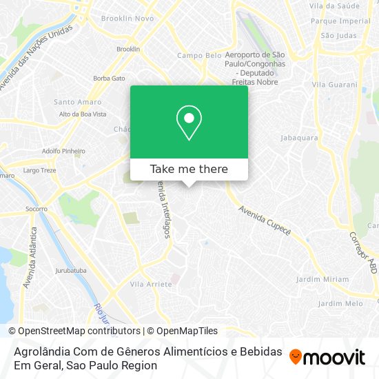 Agrolândia Com de Gêneros Alimentícios e Bebidas Em Geral map