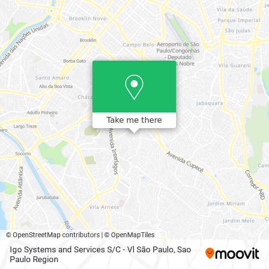 Mapa Igo Systems and Services S / C - Vl São Paulo