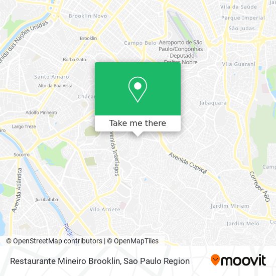 Mapa Restaurante Mineiro Brooklin