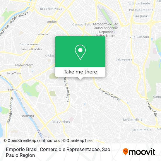 Mapa Emporio Brasil Comercio e Representacao