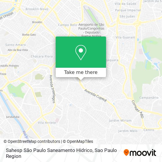 Sahesp São Paulo Saneamento Hídrico map