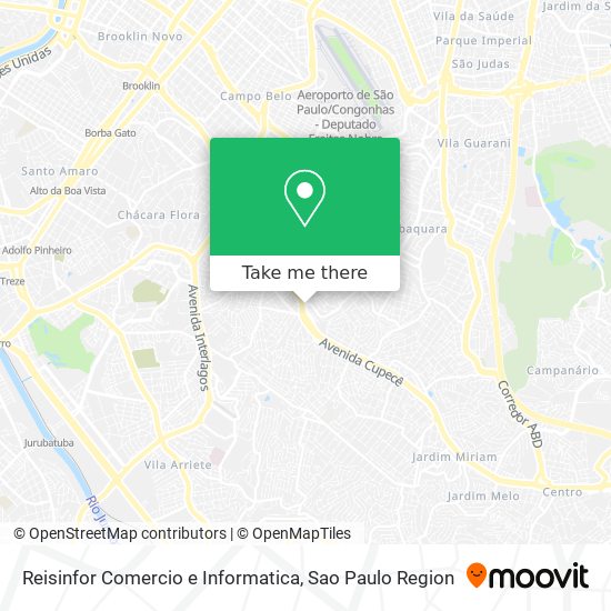 Mapa Reisinfor Comercio e Informatica