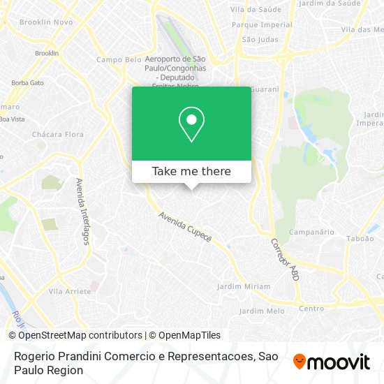 Rogerio Prandini Comercio e Representacoes map