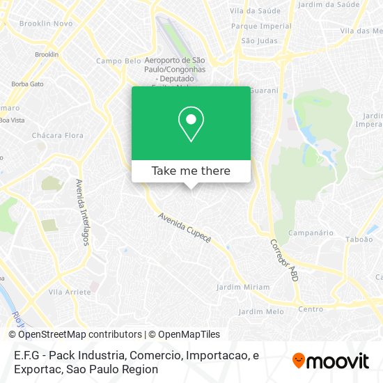 E.F.G - Pack Industria, Comercio, Importacao, e Exportac map