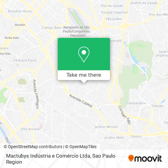 Mactubys Indústria e Comércio Ltda map